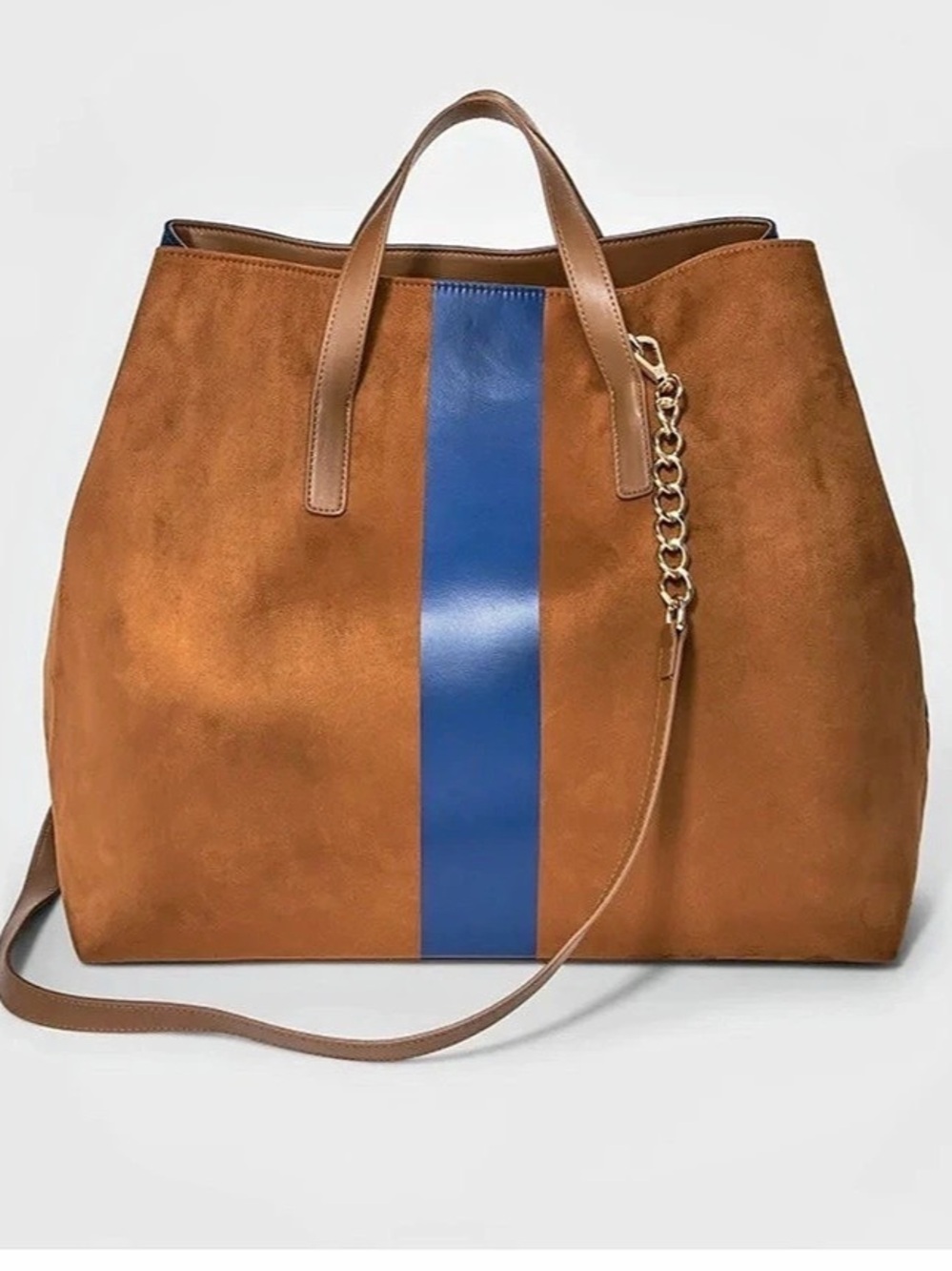 WHO WHAT WEAR
Faux Suede Tote Handbag